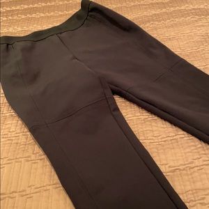 DKNY pants, sleek fabric, cotton blend, black, S